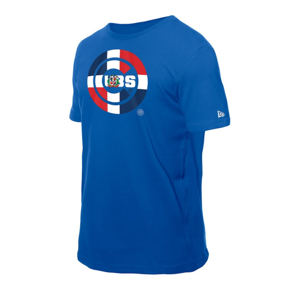 Chicago Cubs New Era Dominican Republic Flag Logo T-Shirt - MLB