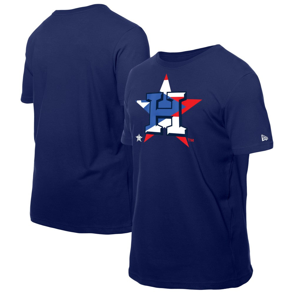 Houston Astros New Era Puerto Rican Flag Logo T-Shirt - MLB