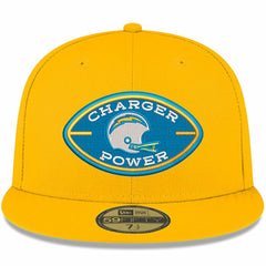 Los Angeles Chargers New Era Charger Power 59FIFTY Fitted Hat Gold | NFL
