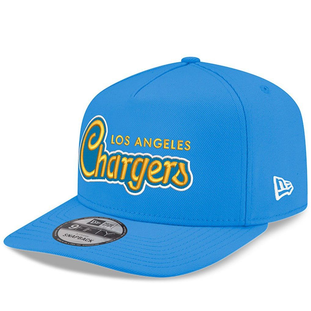 Los Angeles Chargers New Era Charger Power A-Frame 9FIFTY Snapback Hat Powder Blue | NFL