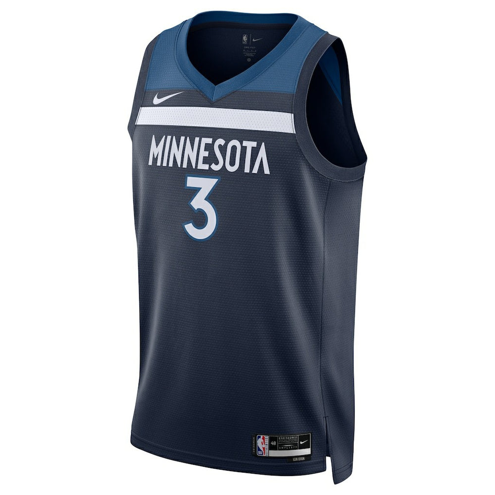 Jaden McDaniels Minnesota Timberwolves Unisex Swingman Player Jersey Icon Edition Navy - NBA