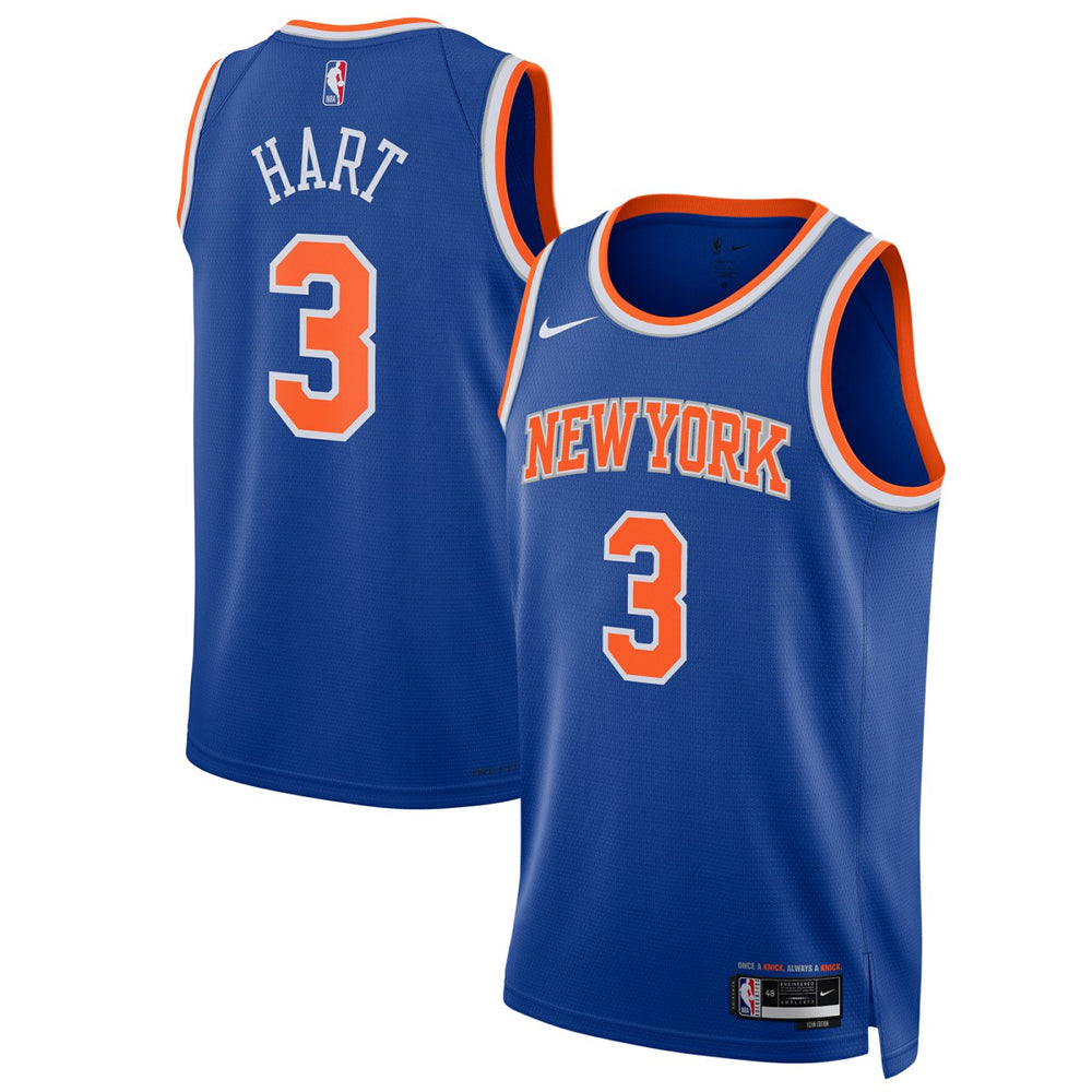 Josh Hart New York Knicks Unisex Swingman Player Jersey Icon Edition Blue - NBA