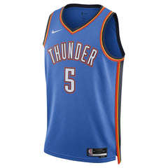 Luguentz Dort Oklahoma City Thunder Unisex Swingman Player Jersey Icon Edition Blue - NBA