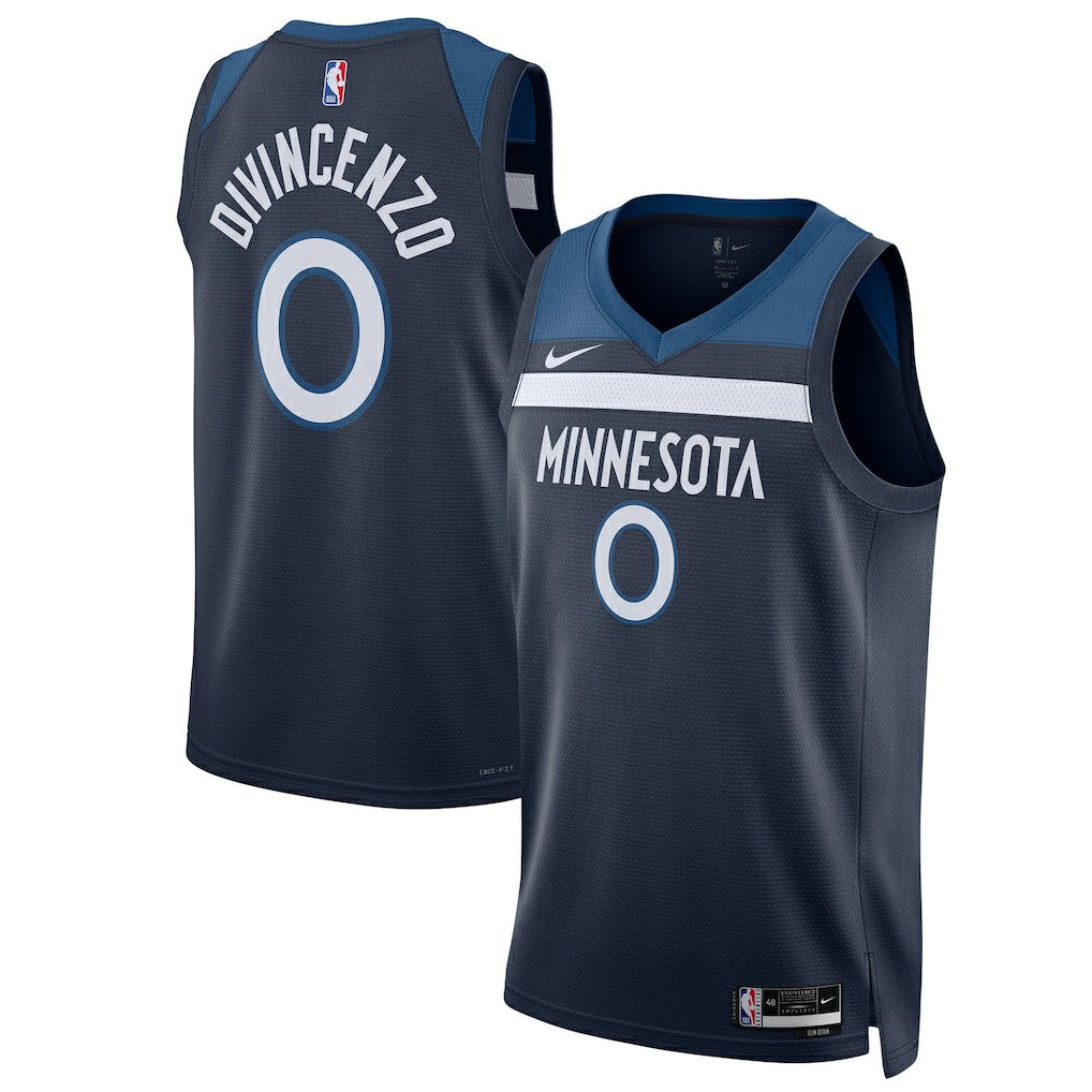Donte DiVincenzo Minnesota Timberwolves Unisex Swingman Player Jersey Icon Edition Navy - NBA