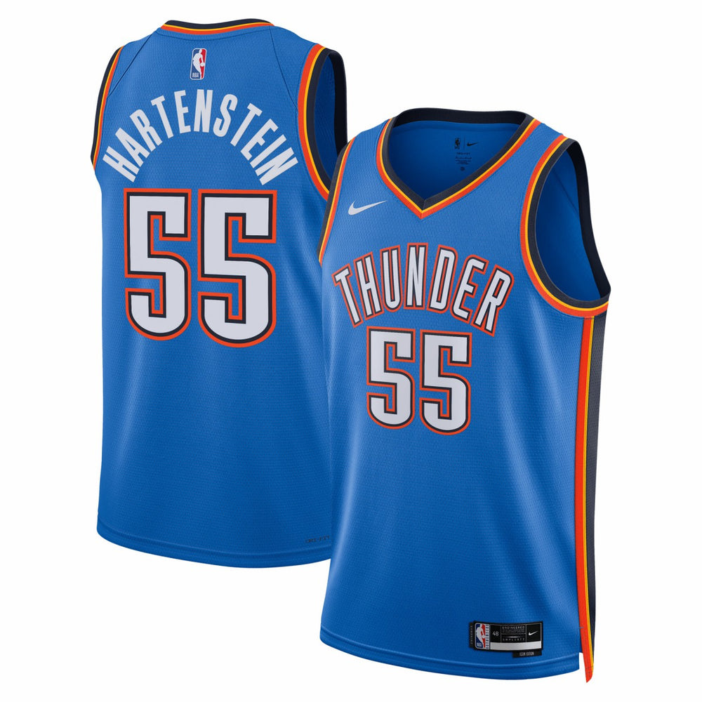 Isaiah Hartenstein Oklahoma City Thunder Unisex Swingman Player Jersey Icon Edition Blue - NBA
