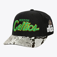 Boston Celtics x Just Don I Love This Team Snakeskin Strapback Hat Black - NBA