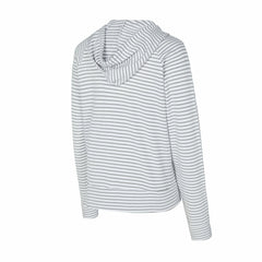Baltimore Ravens Concepts Sport Women's Liftoff Striped V-Neck Hoodie White/Gray | NFL