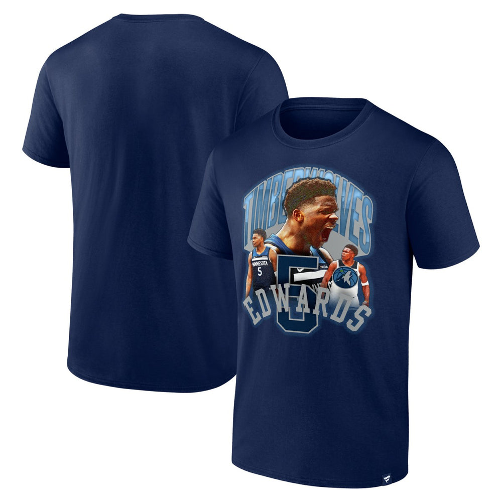 Anthony Edwards Minnesota Timberwolves Notorious 4.0 T-Shirt Navy - NBA