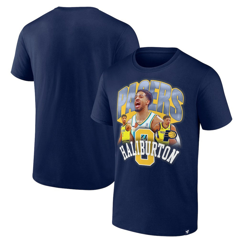 Tyrese Haliburton Indiana Pacers Notorious 4.0 T-Shirt Navy - NBA