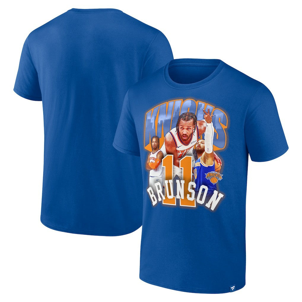 Jalen Brunson New York Knicks Notorious 4.0 T-Shirt Blue - NBA