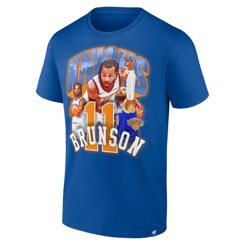 Jalen Brunson New York Knicks Notorious 4.0 T-Shirt Blue - NBA