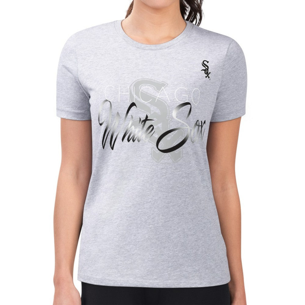 Chicago White Sox G-III 4Her by Carl Banks Women's Super-Slim Fit Lightweight Shadow Logo Graphic T-Shirt - MLB