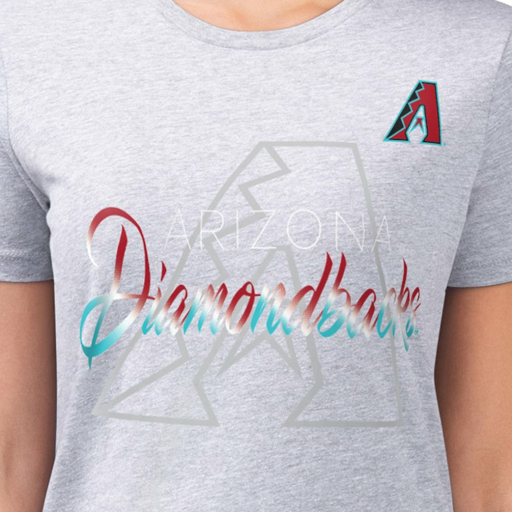 Arizona Diamondbacks G-III 4Her by Carl Banks Women's Super-Slim Fit Lightweight Shadow Logo Graphic T-Shirt - MLB
