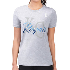 Kansas City Royals G-III 4Her by Carl Banks Women's Super-Slim Fit Lightweight Shadow Logo Graphic T-Shirt - MLB