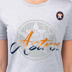 Houston Astros G-III 4Her by Carl Banks Women's Super-Slim Fit Lightweight Shadow Logo Graphic T-Shirt - MLB