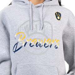 Milwaukee Brewers G-III 4Her by Carl Banks Women's Shadow Logo Graphic Pullover Hoodie - MLB