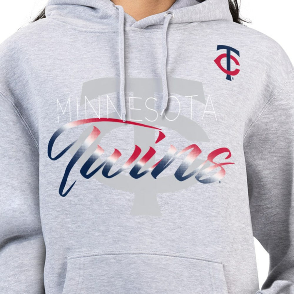 Minnesota Twins G-III 4Her by Carl Banks Women's Shadow Logo Graphic Pullover Hoodie - MLB
