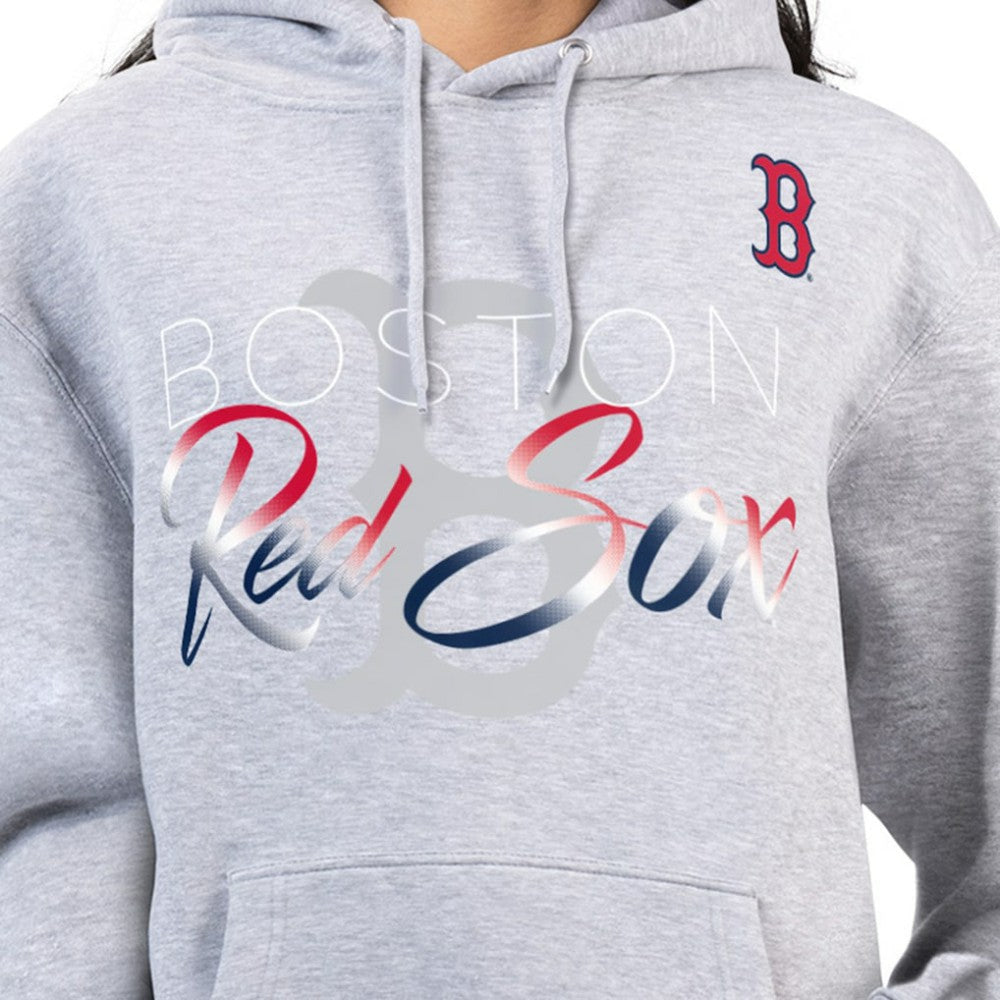 Boston Red Sox G-III 4Her by Carl Banks Women's Shadow Logo Graphic Pullover Hoodie - MLB