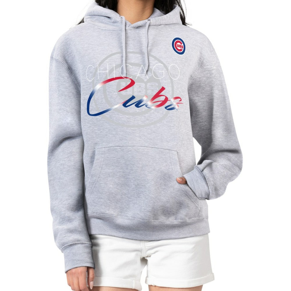 Chicago Cubs G-III 4Her by Carl Banks Women's Shadow Logo Graphic Pullover Hoodie - MLB