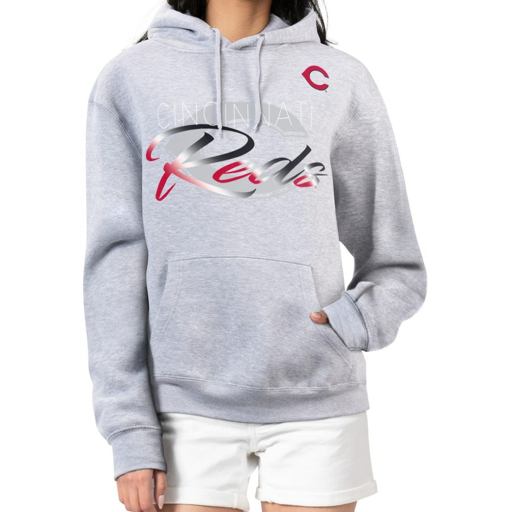 Cincinnati Reds G-III 4Her by Carl Banks Women's Shadow Logo Graphic Pullover Hoodie - MLB