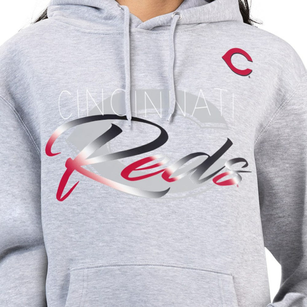 Cincinnati Reds G-III 4Her by Carl Banks Women's Shadow Logo Graphic Pullover Hoodie - MLB