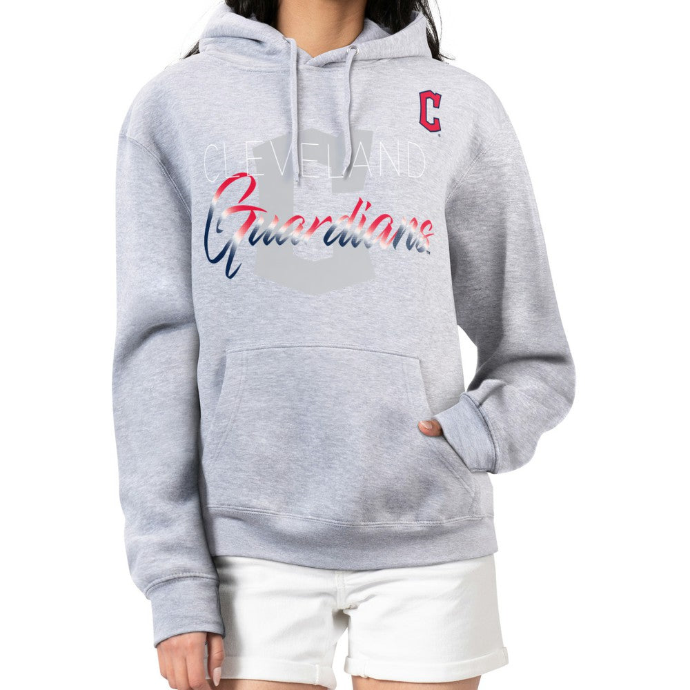 Cleveland Guardians G-III 4Her by Carl Banks Women's Shadow Logo Graphic Pullover Hoodie - MLB