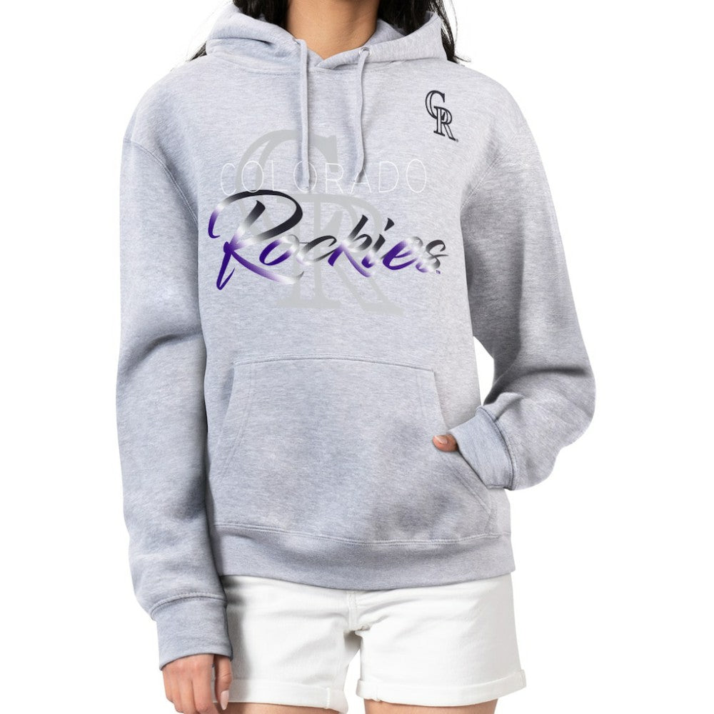 Colorado Rockies G-III 4Her by Carl Banks Women's Shadow Logo Graphic Pullover Hoodie - MLB
