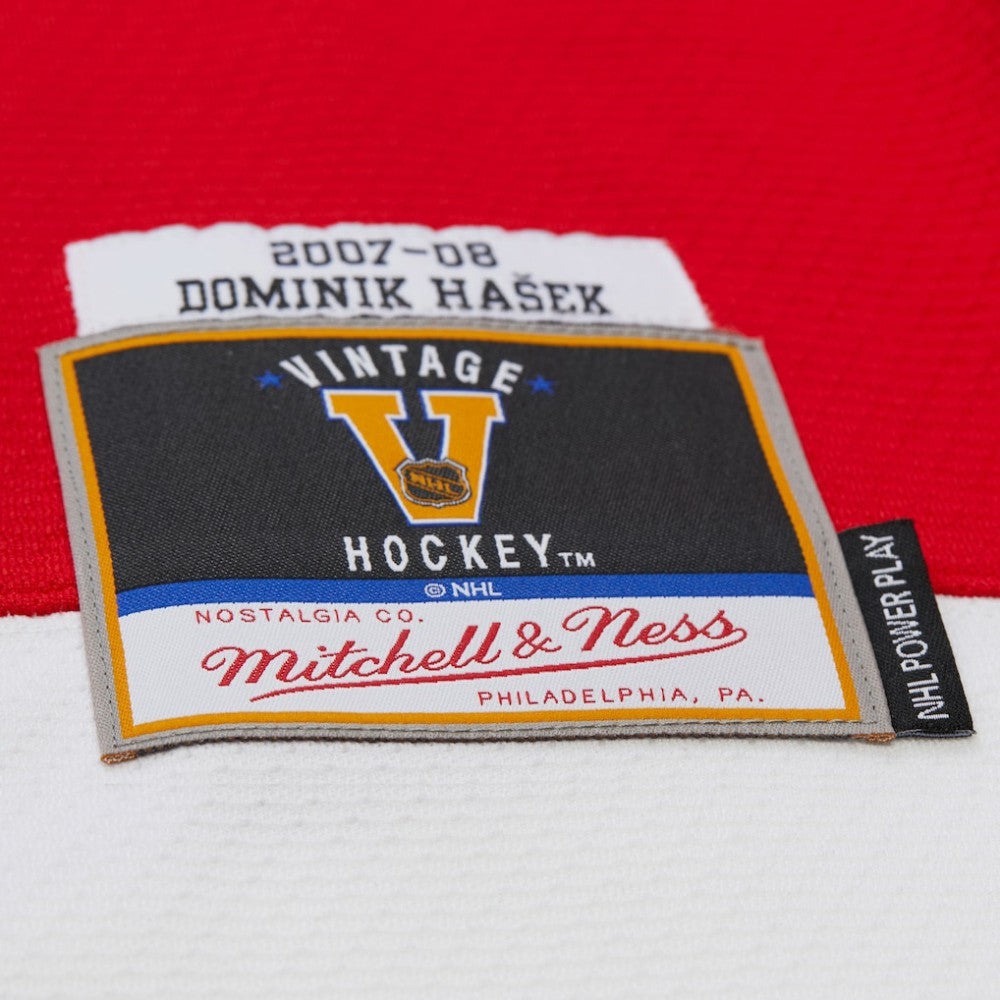 Dominik Hasek Detroit Red Wings Mitchell & Ness 2007-08 Power Play Jersey - Red - NHL