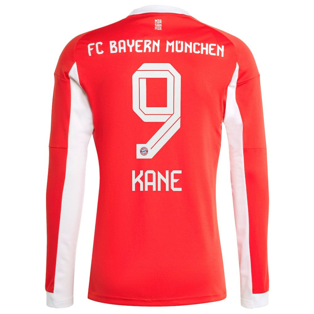 Harry Kane Bayern Munich 2025/26 Home Replica Long Sleeve Jersey Red | Adidas cheap
