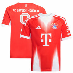 Harry Kane Bayern Munich Youth 2025/26 Home Replica Jersey Red | Adidas cheap