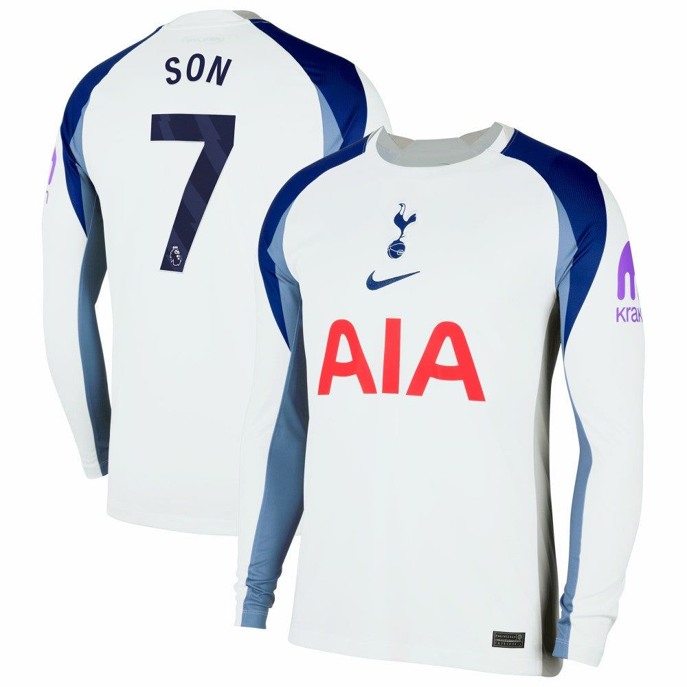 Son Heung-Min Tottenham Hotspur 2025/26 Home Replica Long Sleeve Jersey White | Nike discount