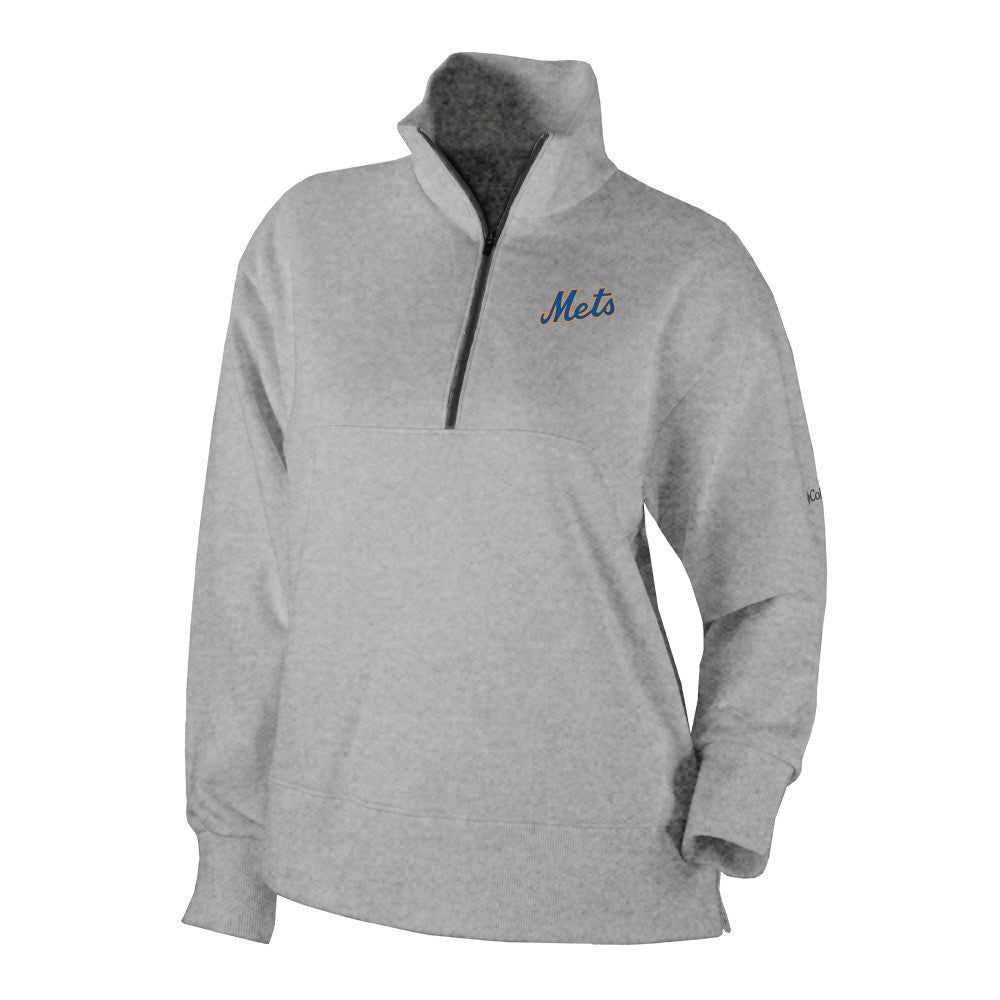New York Mets Columbia Women's Birchwood Hills Quarter-Zip Pullover - MLB