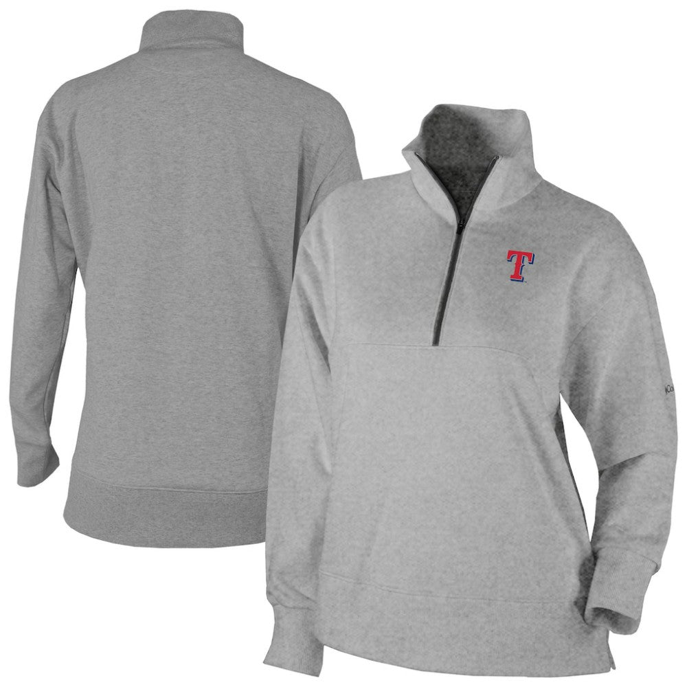 Texas Rangers Columbia Women's Birchwood Hills Quarter-Zip Pullover - MLB