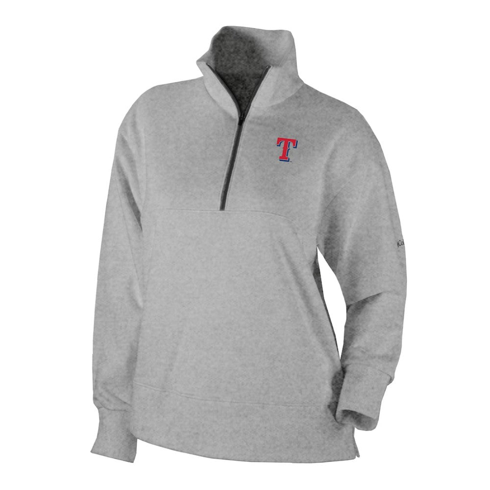 Texas Rangers Columbia Women's Birchwood Hills Quarter-Zip Pullover - MLB