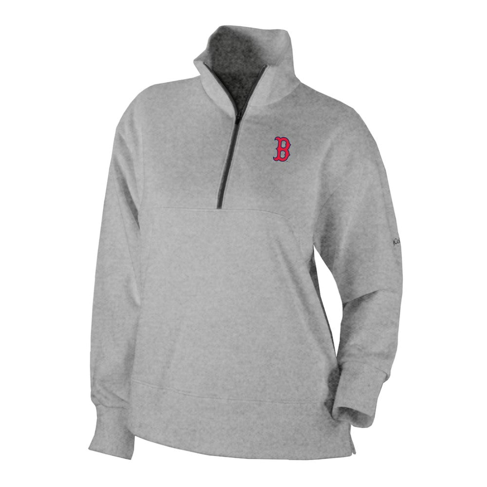 Boston Red Sox Columbia Women's Birchwood Hills Quarter-Zip Pullover - MLB