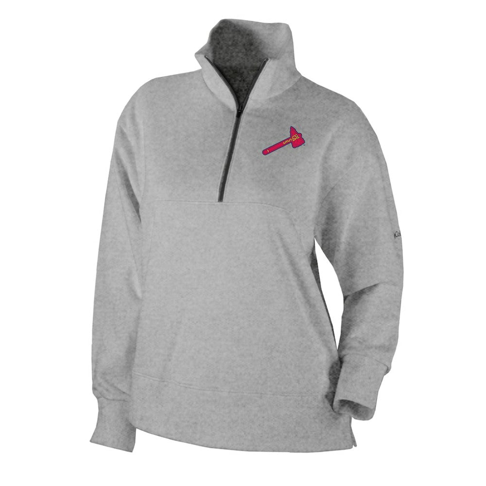 Atlanta Braves Columbia Women's Birchwood Hills Quarter-Zip Pullover - MLB