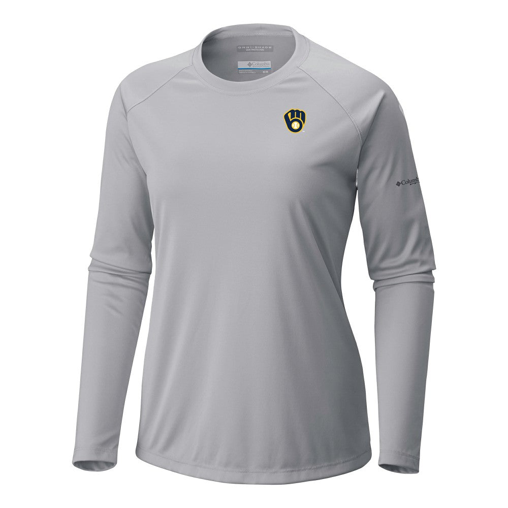Milwaukee Brewers Columbia Tidal Tee II Long Sleeve T-Shirt - MLB