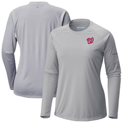 Washington Nationals Columbia Tidal Tee II Long Sleeve T-Shirt - MLB