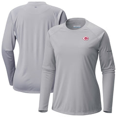 Cincinnati Reds Columbia Tidal Tee II Long Sleeve T-Shirt - MLB