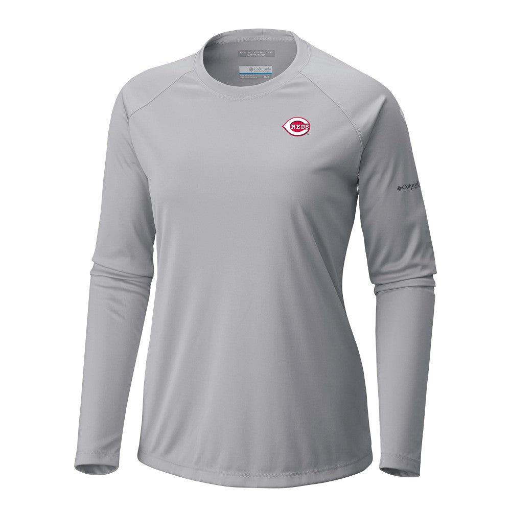 Cincinnati Reds Columbia Tidal Tee II Long Sleeve T-Shirt - MLB