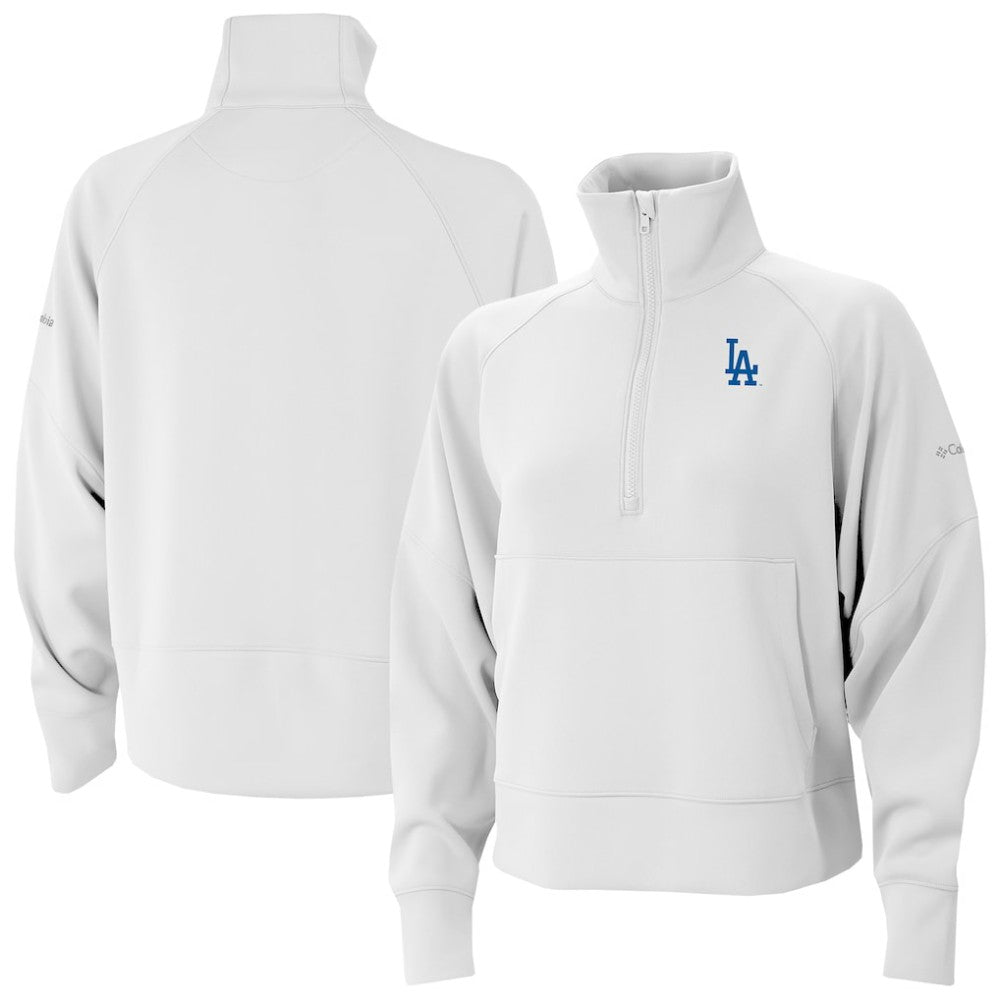 Los Angeles Dodgers Columbia Women's Wickhams Hills Raglan Omni-Wick Quarter-Zip Pullover - MLB