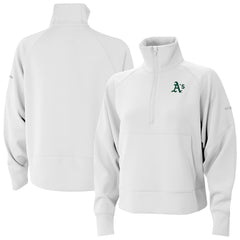 Athletics Columbia Women's Wickhams Hills Raglan Omni-Wick Quarter-Zip Pullover - MLB
