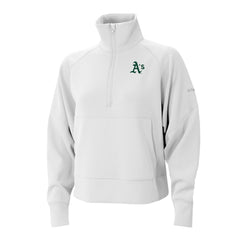 Athletics Columbia Women's Wickhams Hills Raglan Omni-Wick Quarter-Zip Pullover - MLB