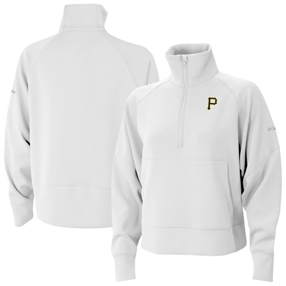 Pittsburgh Pirates Columbia Women's Wickhams Hills Raglan Omni-Wick Quarter-Zip Pullover - MLB