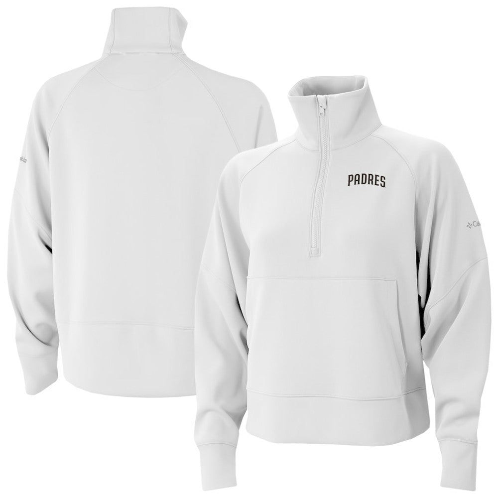 San Diego Padres Columbia Women's Wickhams Hills Raglan Omni-Wick Quarter-Zip Pullover - MLB