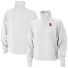 St. Louis Cardinals Columbia Women's Wickhams Hills Raglan Omni-Wick Quarter-Zip Pullover - MLB
