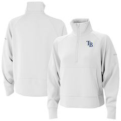 Tampa Bay Rays Columbia Women's Wickhams Hills Raglan Omni-Wick Quarter-Zip Pullover - MLB