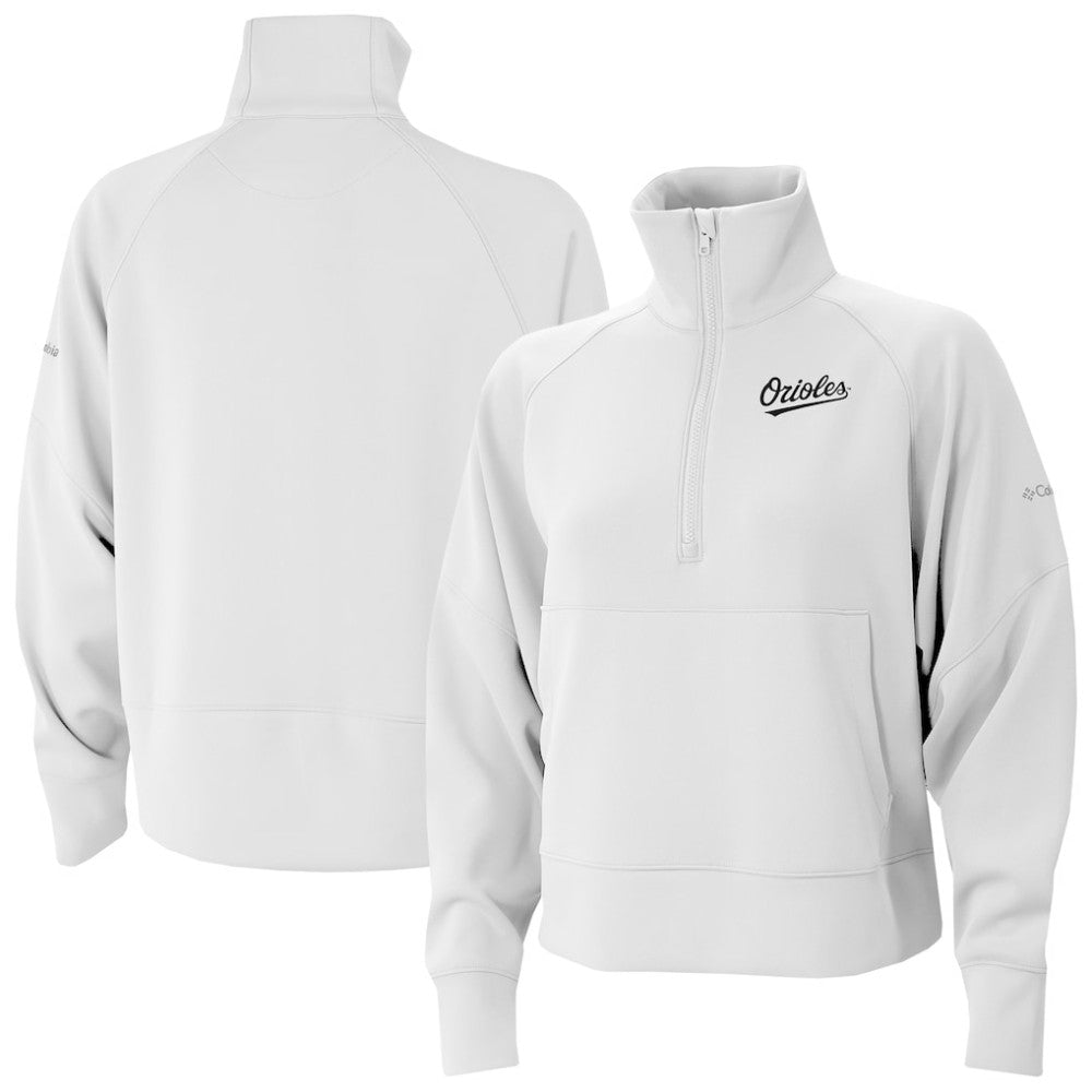 Baltimore Orioles Columbia Women's Wickhams Hills Raglan Omni-Wick Quarter-Zip Pullover - MLB
