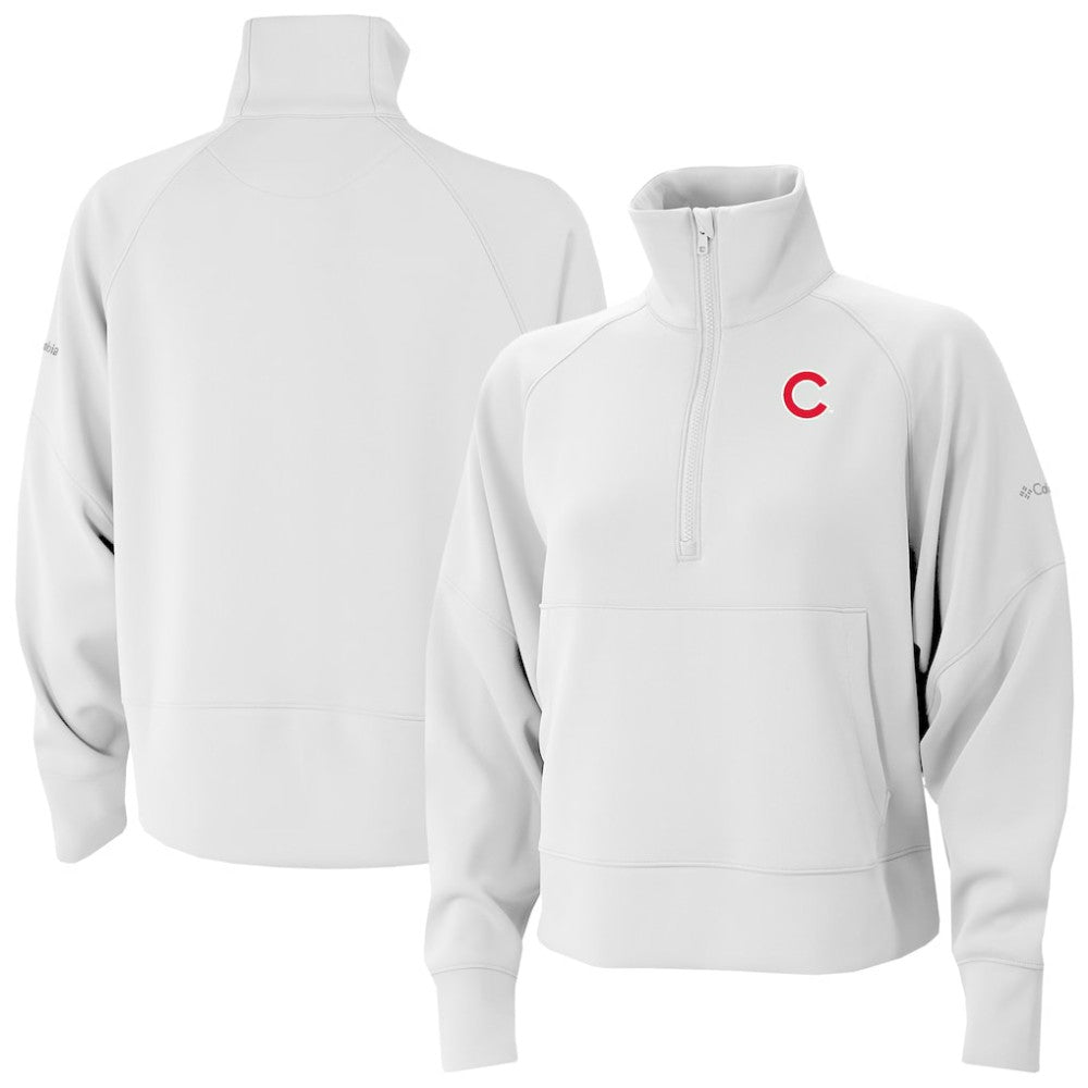 Chicago Cubs Columbia Women's Wickhams Hills Raglan Omni-Wick Quarter-Zip Pullover - MLB