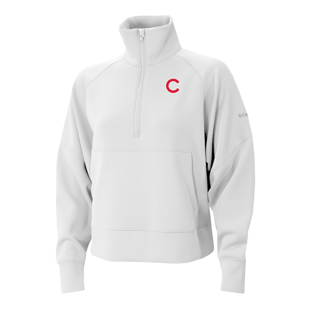 Chicago Cubs Columbia Women's Wickhams Hills Raglan Omni-Wick Quarter-Zip Pullover - MLB